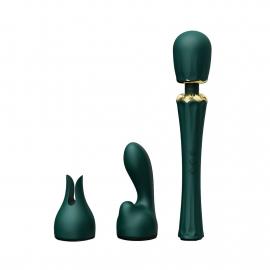 Вібромасажер з насадками Zalo - Kyro Wand Turquoise Green - 9
