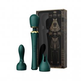 Вібромасажер з насадками Zalo - Kyro Wand Turquoise Green - 1