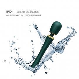 Вібромасажер з насадками Zalo - Kyro Wand Turquoise Green - 2