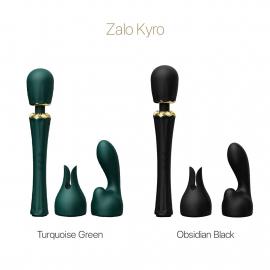 Вібромасажер з насадками Zalo - Kyro Wand Turquoise Green - 5