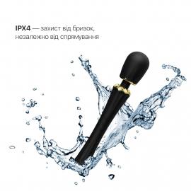 Вібромасажер з насадками Zalo - Kyro Wand Obsidian Black - 3
