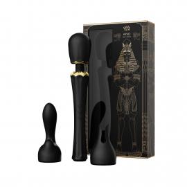 Вібромасажер з насадками Zalo - Kyro Wand Obsidian Black - 1