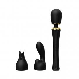 Вібромасажер з насадками Zalo - Kyro Wand Obsidian Black - 5