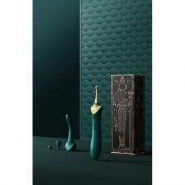 Вагінально-кліторальний вібратор Zalo - Bess Turquoise Green - 9