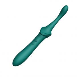 Вагінально-кліторальний вібратор Zalo - Bess Turquoise Green - 7