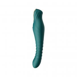 Смартвібратор-пульсатор Zalo - King Turquoise Green - 5