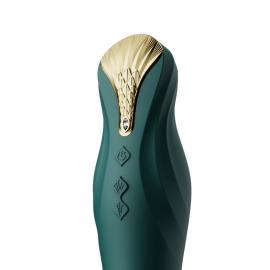 Смартвібратор-пульсатор Zalo - King Turquoise Green - 6