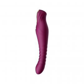 Смартвібратор-пульсатор Zalo - King Velvet Purple - 2