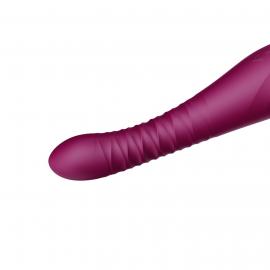Смартвібратор-пульсатор Zalo - King Velvet Purple - 5