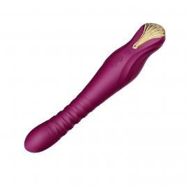 Смартвібратор-пульсатор Zalo - King Velvet Purple - 3