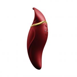 Вібратор 2в1 з язичком Zalo - Hero Wine Red - 5