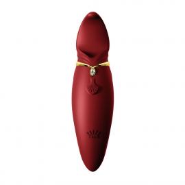 Вібратор 2в1 з язичком Zalo - Hero Wine Red - 2