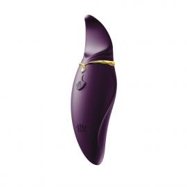 Вібратор 2в1 з язичком Zalo - Hero Twilight Purple - 1