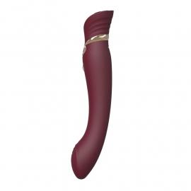 Смартвібратор 3в1 Zalo — Queen Wine Red - 2