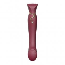 Смартвібратор 3в1 Zalo — Queen Wine Red - 3