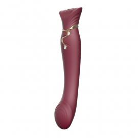 Смартвібратор 3в1 Zalo — Queen Wine Red - 1