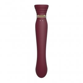 Смартвібратор 3в1 Zalo — Queen Wine Red - 5
