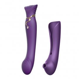 Смартвібратор 3в1 Zalo — Queen Twilight Purple - 2