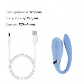 Смартвібратор для пар Zalo — Fanfan Royal Blue - 4