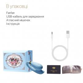 Смартвібратор для пар Zalo — Fanfan Royal Blue - 9