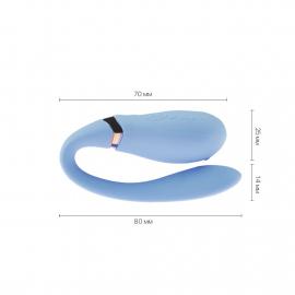 Смартвібратор для пар Zalo — Fanfan Royal Blue - 2