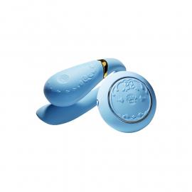 Смартвібратор для пар Zalo Fanfan set Royal Blue, пульт ДК - 1