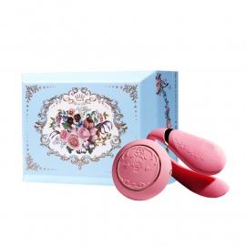 Смартвібратор для пар Zalo Fanfan set Rouge Pink, пульт ДК - 4