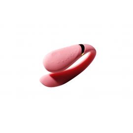 Смартвібратор для пар Zalo Fanfan set Rouge Pink, пульт ДК - 6