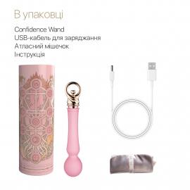 Вібромасажер з підігрівом Zalo Sweet Magic - Confidence Wand Fairy Pink - 8