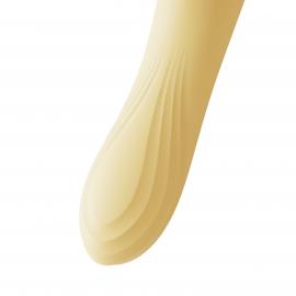 Вібратор з підігрівом та вакуумною стимуляцією клітора Zalo - ROSE Vibrator Lemon Yellow - 7