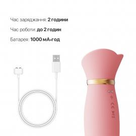 Пульсатор-вібратор із вакуумною стимуляцією клітора Zalo - ROSE Thruster Strawberry Pink - 6