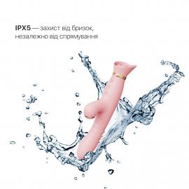 Пульсатор-вібратор із вакуумною стимуляцією клітора Zalo - ROSE Thruster Strawberry Pink - 5