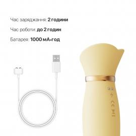 Пульсатор-вібратор із вакуумною стимуляцією клітора Zalo - ROSE Thruster Lemon Yellow - 3