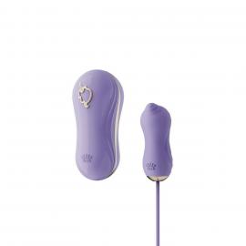 Набір 2в1 Zalo — UNICORN Violet, віброяйце + вакуумний стимулятор - 1