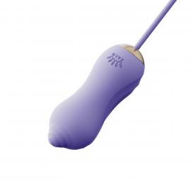 Набір 2в1 Zalo — UNICORN Violet, віброяйце + вакуумний стимулятор - 5