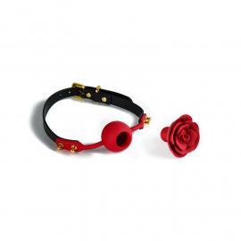 Розкішний кляп у вигляді троянди Zalo - Rose Ball Gag, подвійне використання - 3