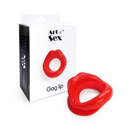 Кляп у формі губ Art of Sex - Gag lip, Червоний - 2