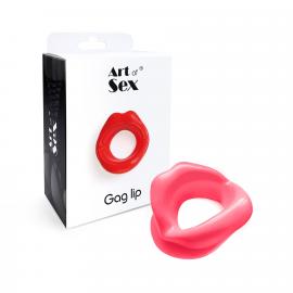 Кляп у формі губ Art of Sex - Gag lip, Рожевий - 3