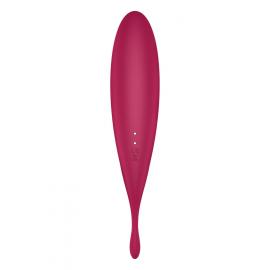 Смарт-вибратор для клитора с вакуумной стимуляцией Satisfyer Twirling Pro+ dark red - 5
