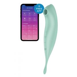 Смарт-вибратор для клитора с вакуумной стимуляцией Satisfyer Twirling Pro+ Mint - 5