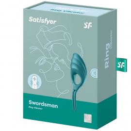 Эрекционное виброкольцо лассо Satisfyer Swordsman Green - 3