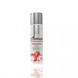 Натуральна масажна олія System JO Aromatix - Massage Oil - Strawberry 120 мл - 1