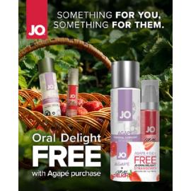 Комплект System JO GWP - Agape 120 ml and Oral Delight Strawberry 30 мл - 2