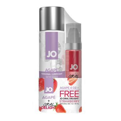 Комплект System JO GWP - Agape 120 ml and Oral Delight Strawberry 30 мл