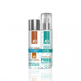 Комплект System JO GWP ANAL H2O Lubricant 120 мл та Misting Toy Cleaner 120 мл - 1