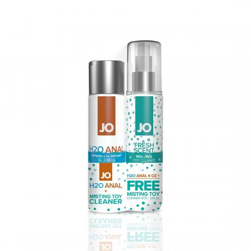 Комплект System JO GWP ANAL H2O Lubricant 120 мл та Misting Toy Cleaner 120 мл
