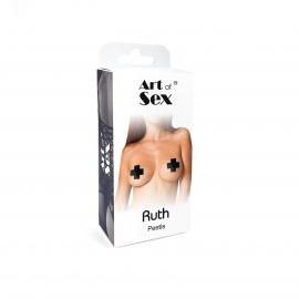 Сексуальные наклейки на грудь Art of Sex - Ruth. Черный - 4