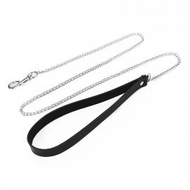 Повідець на ланцюжку з натуральної шкіри Art of Sex - Leash - 1
