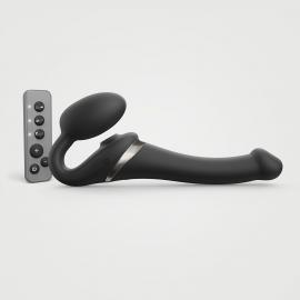 Безремневий вібрострапон із вакуумною стимуляцією Strap-On-Me MULTI ORGASM Black S - 1