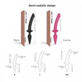 Анальна пробка з дилдо Strap-On-Me SWITCH PLUG-IN SEMI-REALISTIC DILDO BLACK - S - 6